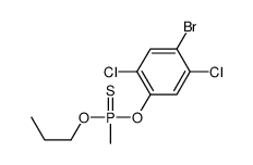 (4-bromo-2,5-dichlorophenoxy)-methyl-propoxy-sulfanylidene-λ5-phosphane结构式