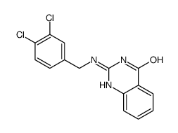 2-[(3,4-dichlorophenyl)methylamino]-1H-quinazolin-4-one结构式