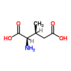 (2R,3S)-3-Methylglutamic acid structure