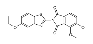 2-(5-ethoxy-1,3-benzothiazol-2-yl)-4,5-dimethoxyisoindole-1,3-dione结构式