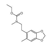 methyl-[2-(6-methyl-benzo[1,3]dioxol-5-yl)-ethyl]-carbamic acid ethyl ester结构式