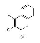 3-chloro-4-fluoro-4-phenylbut-3-en-2-ol结构式