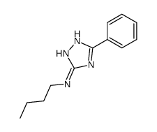 N-butyl-5-phenyl-1H-1,2,4-triazol-3-amine结构式