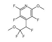 2,3,5-trifluoro-6-methoxy-4-(1,2,2-trifluoro-2-methoxyethyl)pyridine结构式