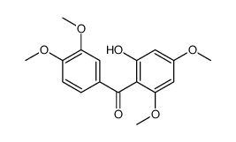 (3,4-dimethoxyphenyl)-(2-hydroxy-4,6-dimethoxyphenyl)methanone结构式