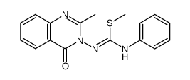 2-Methyl-1-(2-methyl-4-oxo-4H-quinazolin-3-yl)-3-phenyl-isothiourea结构式