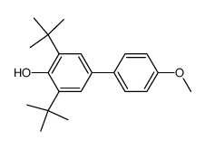2,6-di-tert-butyl-4-(4'-methoxyphenyl)phenol结构式