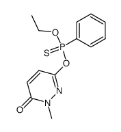 phenyl-phosphonothioic acid O-ethyl ester O'-(1-methyl-6-oxo-1,6-dihydro-pyridazin-3-yl) ester结构式