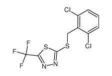 2-(2,6-dichloro-benzylsulfanyl)-5-trifluoromethyl-[1,3,4]thiadiazole结构式