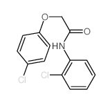 Acetamide,2-(4-chlorophenoxy)-N-(2-chlorophenyl)-结构式