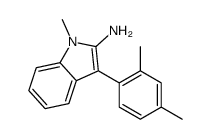 3-(2,4-dimethylphenyl)-1-methylindol-2-amine结构式