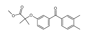 2-[3-(3,4-Dimethyl-benzoyl)-phenoxy]-2-methyl-propionic acid methyl ester Structure