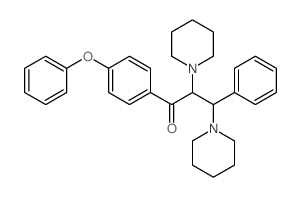 1-(4-phenoxyphenyl)-3-phenyl-2,3-bis(1-piperidyl)propan-1-one结构式