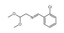 N-[(2-chlorophenyl)methylene]-2,2-dimethoxyethanamine结构式
