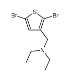 2,5-dibromothiophen-3-ylmethyldiethylamine结构式