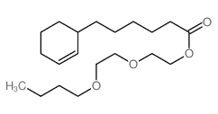 2-(2-butoxyethoxy)ethyl 6-(1-cyclohex-2-enyl)hexanoate Structure