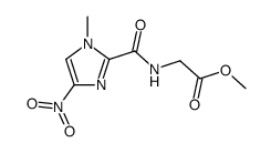 [(1-methyl-4-nitro-1H-imidazole-2-carbonyl)amino]acetic acid methyl ester Structure