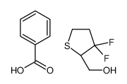 benzoic acid,[(2S)-3,3-difluorothiolan-2-yl]methanol结构式