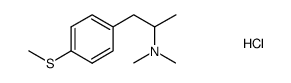 2-N,N-dimethylamino-1-(4-methylthiophenyl)propane hydrochloride Structure