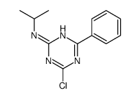 4-chloro-6-phenyl-N-propan-2-yl-1,3,5-triazin-2-amine结构式