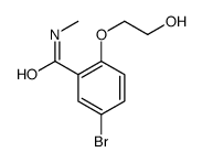 5-Bromo-2-(2-hydroxyethoxy)-N-methylbenzamide结构式
