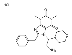 7-(2-amino-1-morpholin-4-ylethyl)-8-benzyl-1,3-dimethylpurine-2,6-dione,hydrochloride Structure