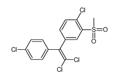 1-chloro-4-[2,2-dichloro-1-(4-chlorophenyl)ethenyl]-2-methylsulfonylbenzene Structure