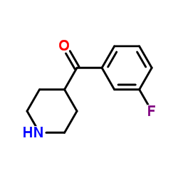 (3-Fluorophenyl)(4-piperidinyl)methanone structure