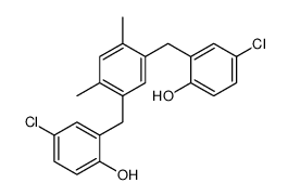 2,2'-(4,6-Dimethyl-1,3-phenylenedimethylene)bis(4-chlorophenol)结构式