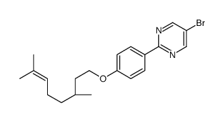 5-bromo-2-[4-[(3S)-3,7-dimethyloct-6-enoxy]phenyl]pyrimidine Structure