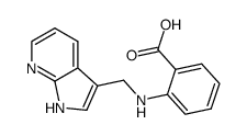 2-[(1H-pyrrolo[2,3-b]pyridin-3-ylmethyl)-amino]-benzoic acid Structure