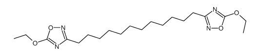 5-ethoxy-3-[12-(5-ethoxy-1,2,4-oxadiazol-3-yl)dodecyl]-1,2,4-oxadiazole结构式