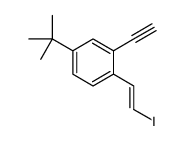 4-tert-butyl-2-ethynyl-1-(2-iodoethenyl)benzene Structure