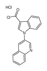 3-chlorocarbonyl-1-(quinol-3-yl)-1H-indole hydrochloride Structure