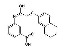 3-[[2-(5,6,7,8-tetrahydronaphthalen-2-yloxy)acetyl]amino]benzoic acid Structure