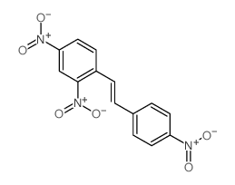 2,4-dinitro-1-[2-(4-nitrophenyl)ethenyl]benzene structure