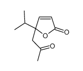 5-(2-oxopropyl)-5-propan-2-ylfuran-2-one Structure