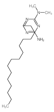 N,N-dimethyl-6-pentadecyl-1,3,5-triazine-2,4-diamine structure