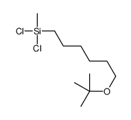 dichloro-methyl-[6-[(2-methylpropan-2-yl)oxy]hexyl]silane结构式