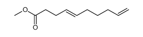 methyl trans-4,9-decadienoate结构式