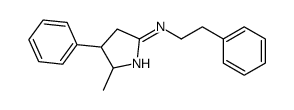 5-Methyl-4-phenyl-N-phenethyl-4,5-dihydro-3H-pyrrol-2-amine结构式