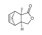 (+/-)-(1S*,2R*,6S*,7R*)-2-Methyl-4-oxatricyclo[5.2.1.02,6]dec-8-en-3-one结构式
