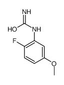 (2-fluoro-5-methoxyphenyl)urea结构式