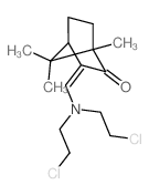 (3Z)-3-[bis(2-chloroethyl)aminomethylidene]-1,7,7-trimethyl-norbornan-2-one结构式
