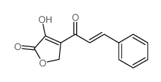 2(5H)-Furanone, 3-hydroxy-4-(1-oxo-3-phenyl-2-propenyl)- Structure