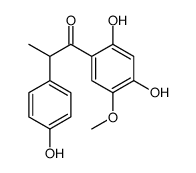 1-(2,4-dihydroxy-5-methoxyphenyl)-2-(4-hydroxyphenyl)propan-1-one Structure