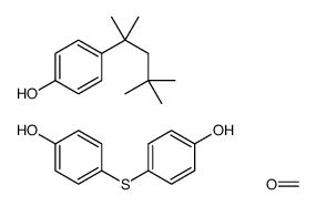 formaldehyde,4-(4-hydroxyphenyl)sulfanylphenol,4-(2,4,4-trimethylpentan-2-yl)phenol结构式