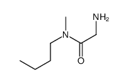 Acetamide, 2-amino-N-butyl-N-methyl- (9CI) Structure