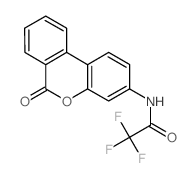 2,2,2-trifluoro-N-(6-oxo-6H-benzo[c]chromen-3-yl)acetamide结构式