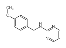 N-(4-甲氧苄基)嘧啶-2-胺结构式